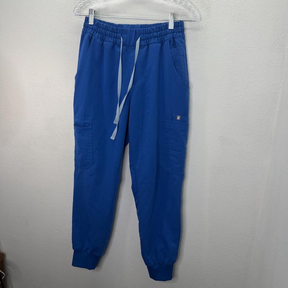 FIGS Uman High-Rise Jogger Scrub Pants Royal Blue Technical Collection Small P